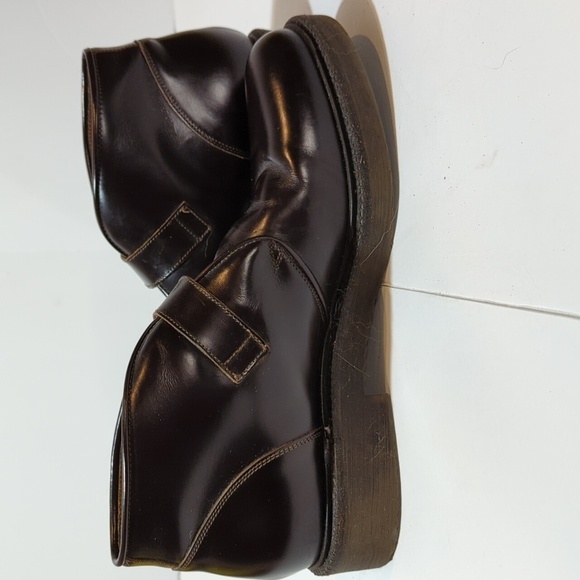 J. Crew monk strap made in Italy leather size 41 dark brown leather - Picture 7 of 15